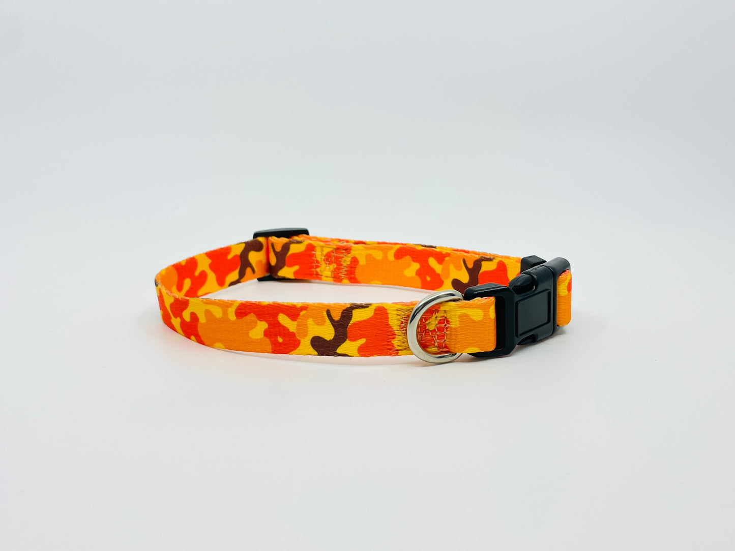 Orange Camo Dog Collar
