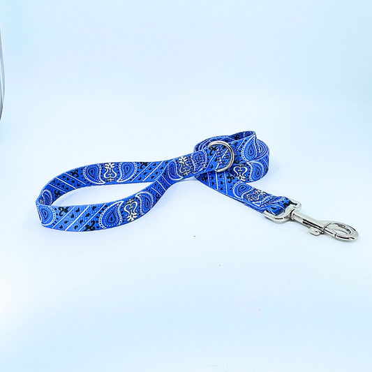 Blue Bandana Dog Leash