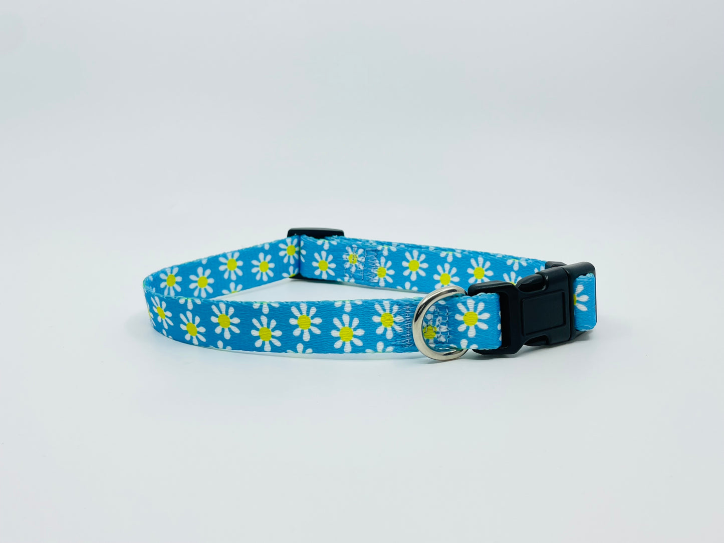 Blue Daisy Dog Collar