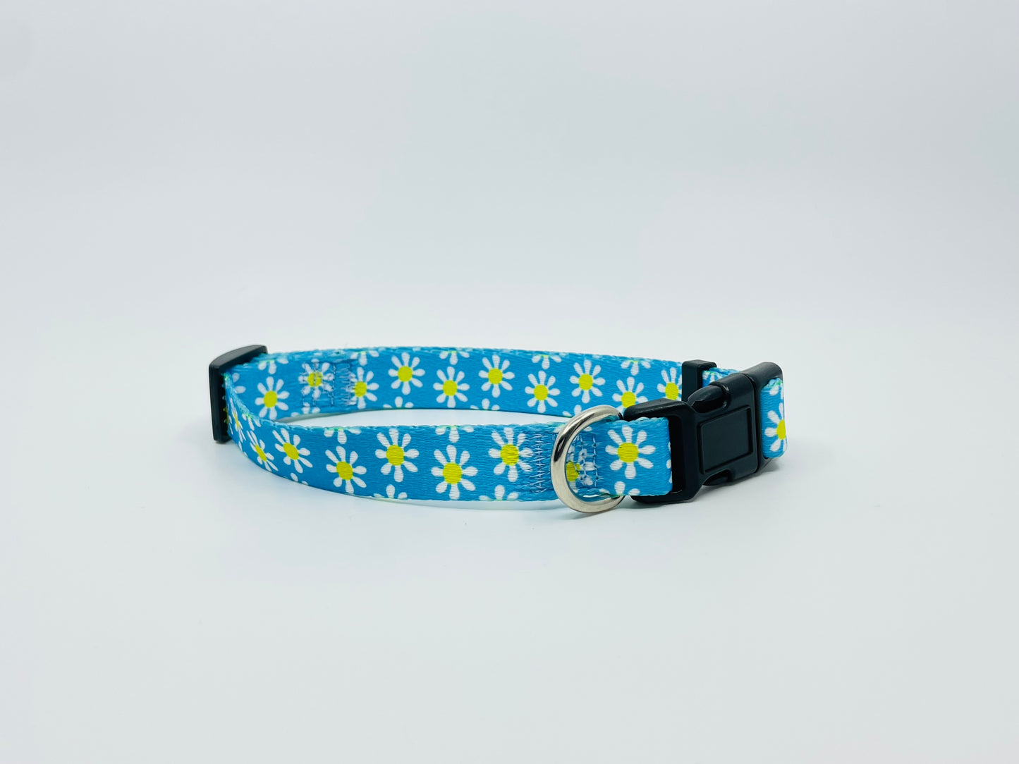 Blue Daisy Dog Collar