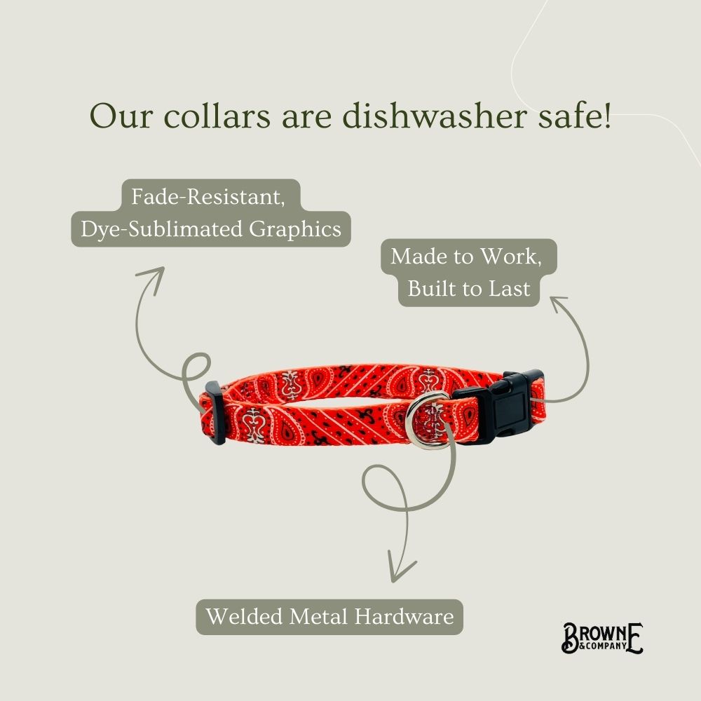 Red Bandana Dog Collar