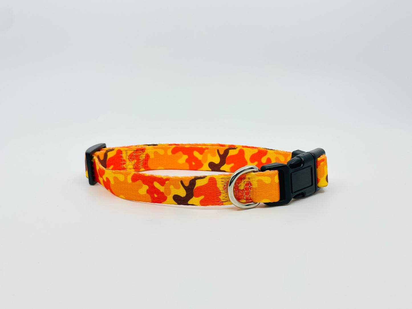 Orange Camo Dog Collar