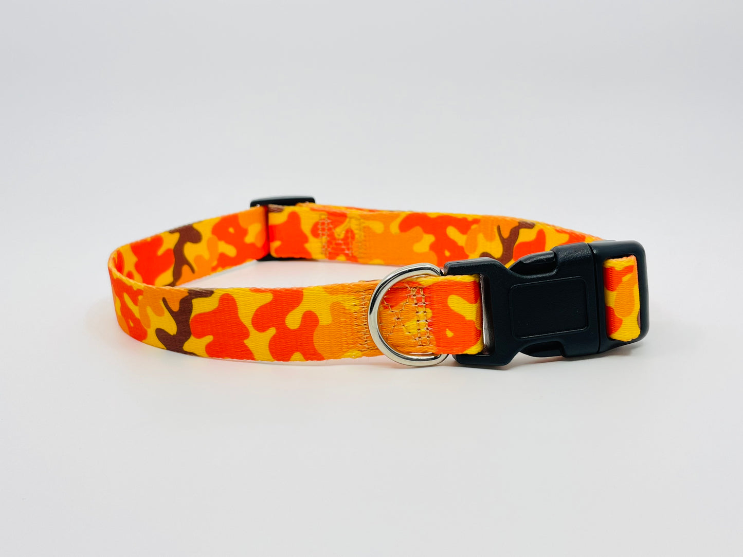 Orange Camo Dog Collar