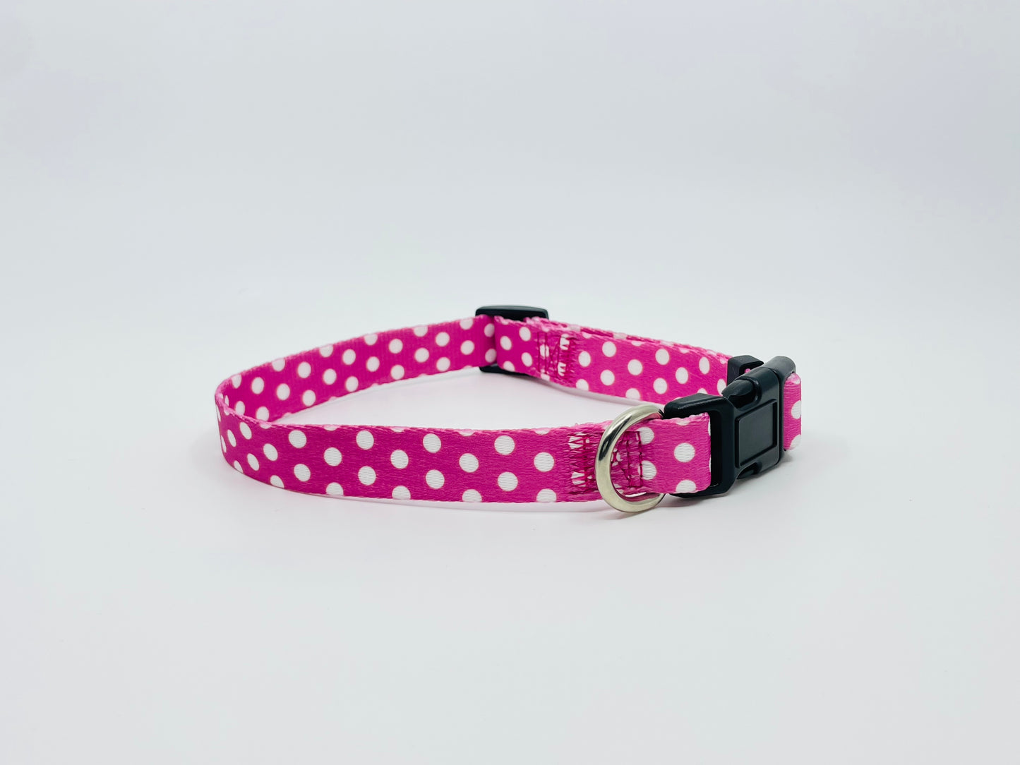 Pink Polka Dot Dog Collar
