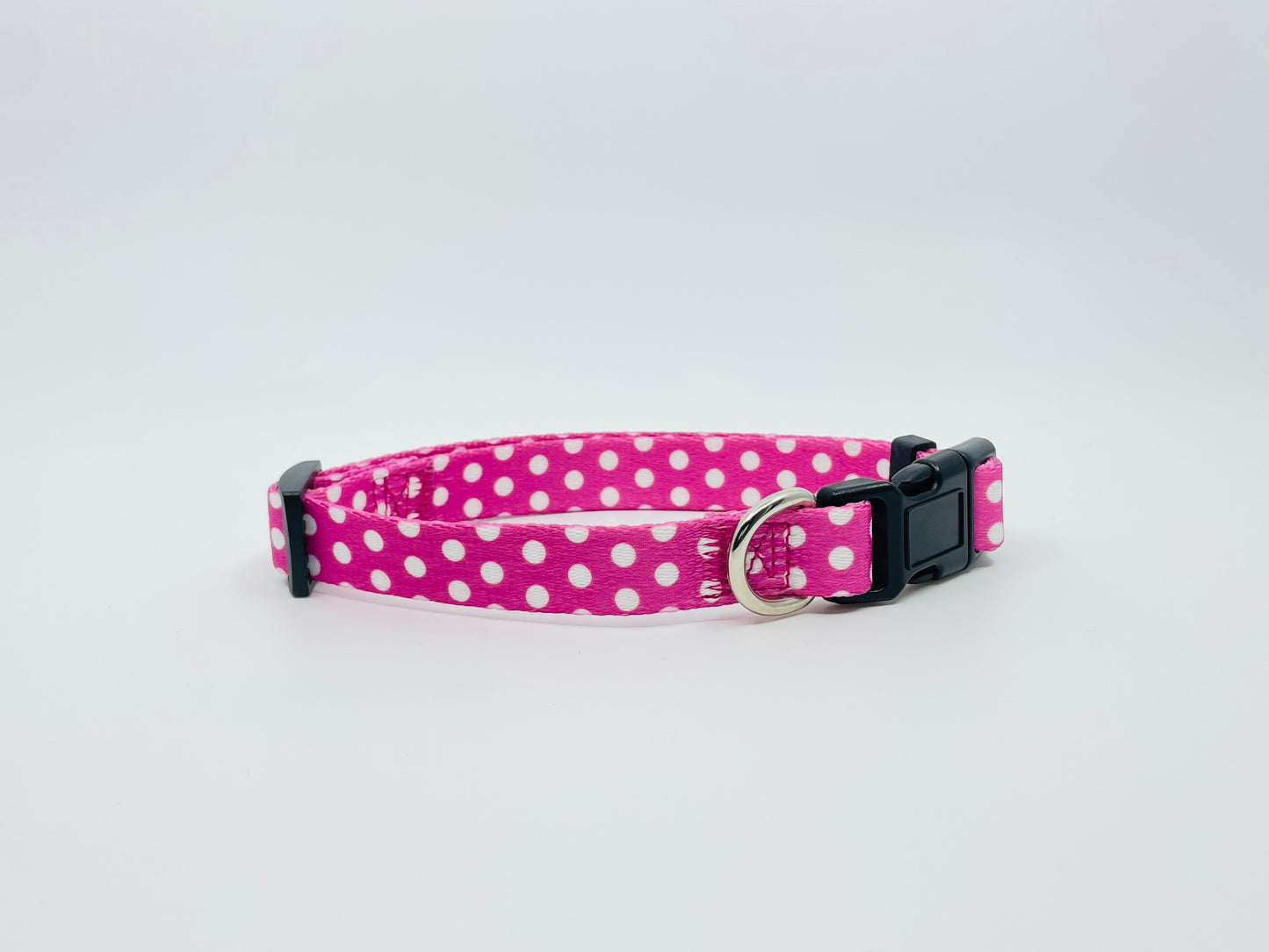 Pink Polka Dot Dog Collar